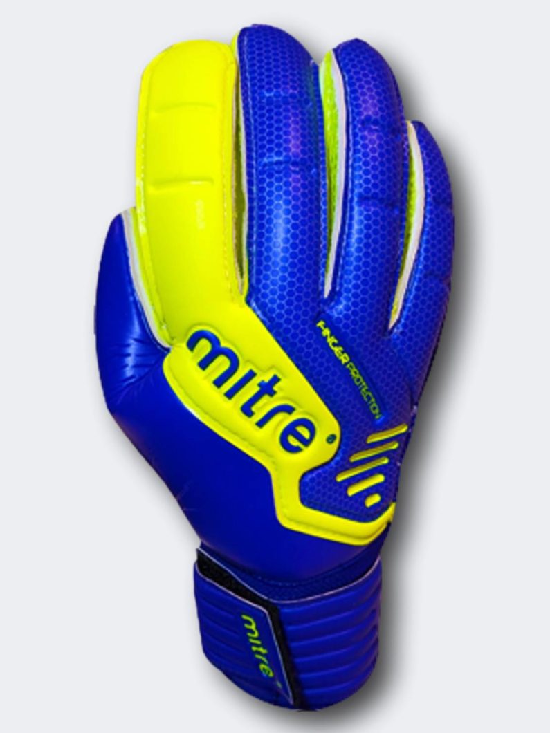 Guantes de Arquero Mitre Goalkeeper Trent Azul/Amarillo Nio