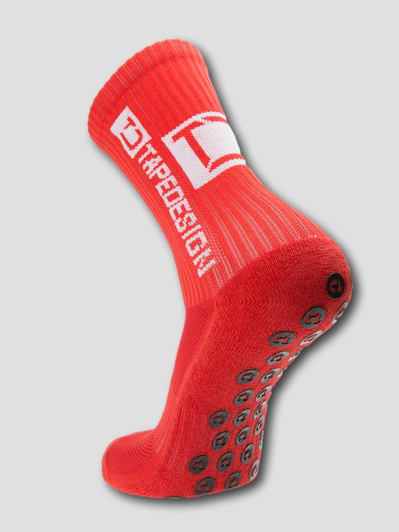 Calcetines Tapedesing Classic Antideslizantes Rojos Adulto Talla Unica