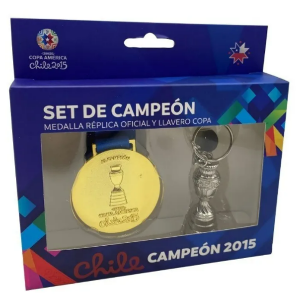 Set de Medalla y Llavero Copa Am??rica 2015 Chile