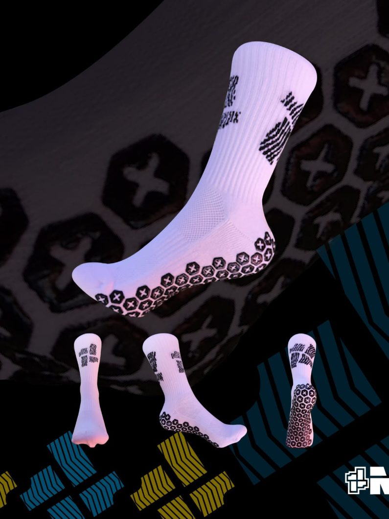 Medias Antideslizante MS1 Blanca Adulto